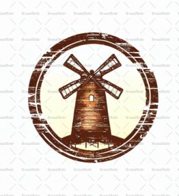 Rustikale Windmühle